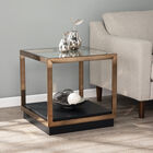 Lexina Glass-Top End Table, CHAMPAGNE, hi-res image number 0