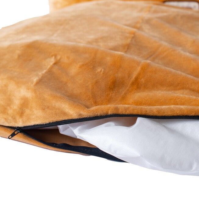 Bolstered Pet Bed and Mat, ultra-soft Dog Bed, Brown, Medium, , alternate image number null