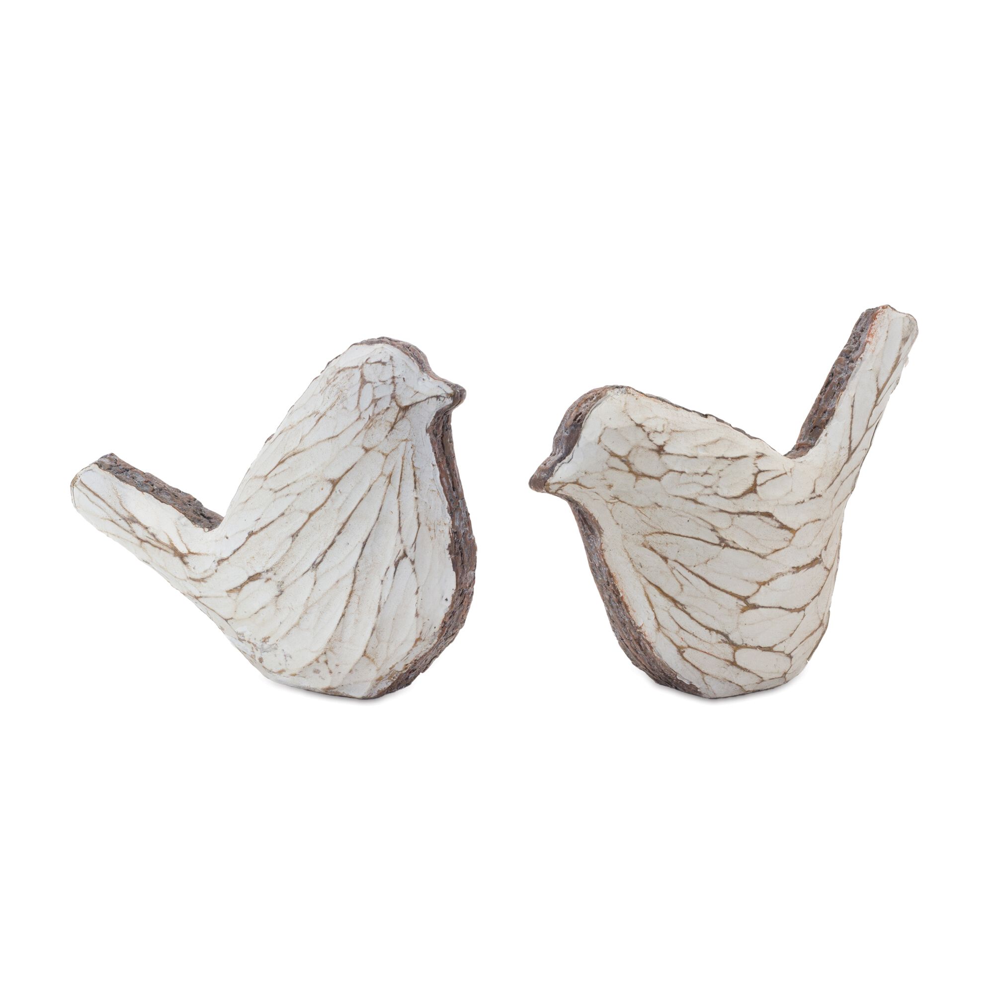 Carved Bird Figurine (Set of 4), CREAM BROWN, hi-res image number 0