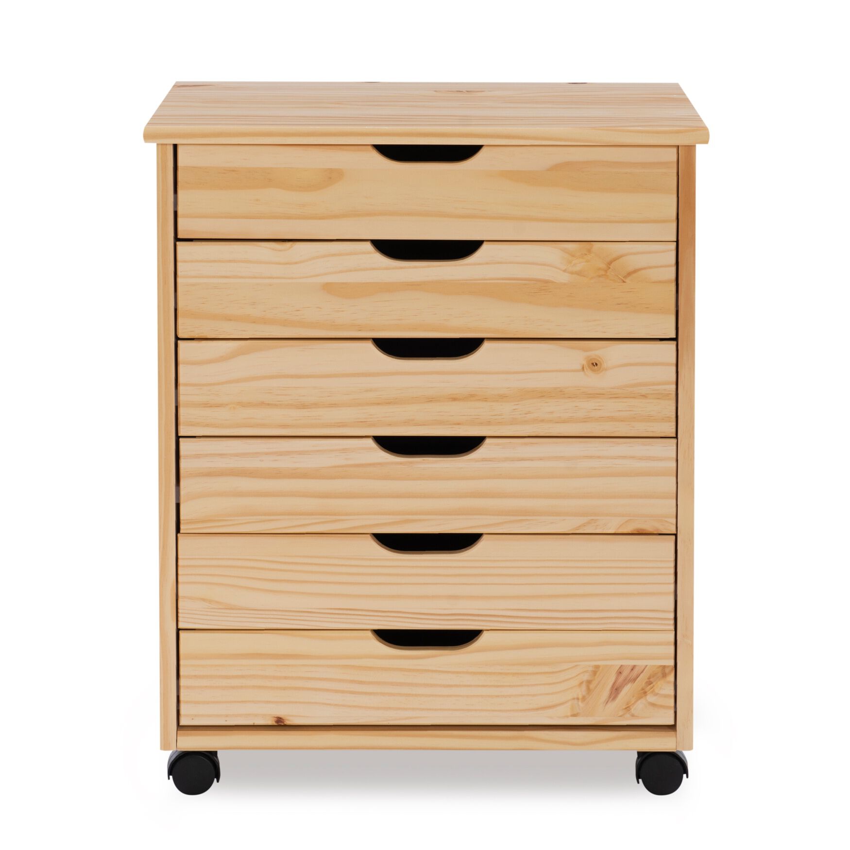 Croghan Six Drawer Wide Rolling Storage Cart, , alternate image number 4