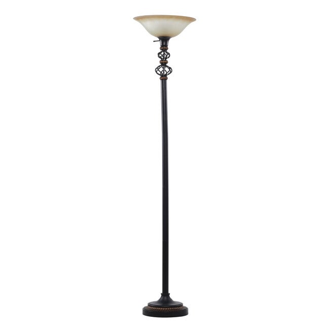 Black Metal Traditional Floor Lamp, , alternate image number 2