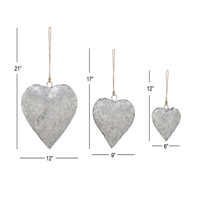 Set Of 3 Grey Metal Rustic Windchime, , alternate image number 2