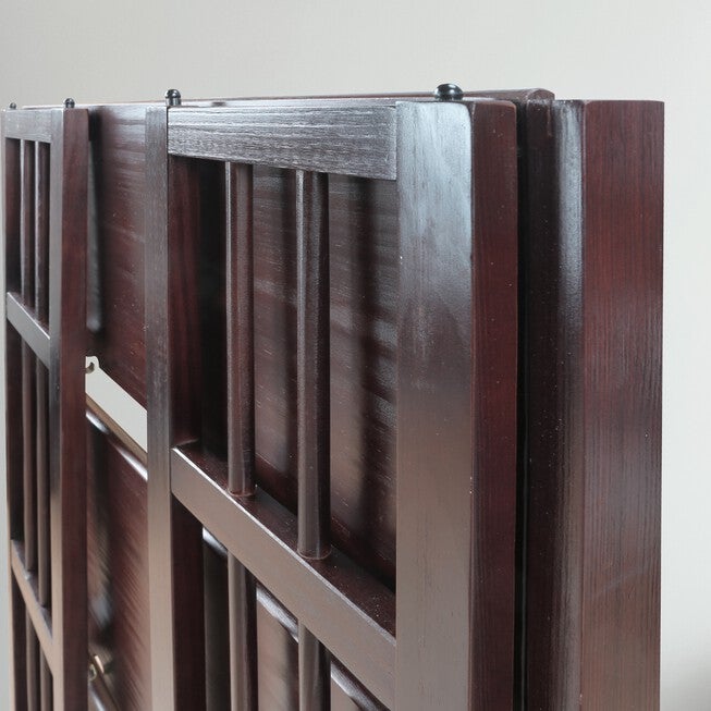 3-Shelf Folding Stackable Bookcase 27.5 inches Wide-Espresso, , alternate image number 11