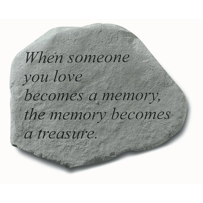When Someone You Love Becomes A Memory Garden Memorial Accent Stone, GREY, hi-res image number null
