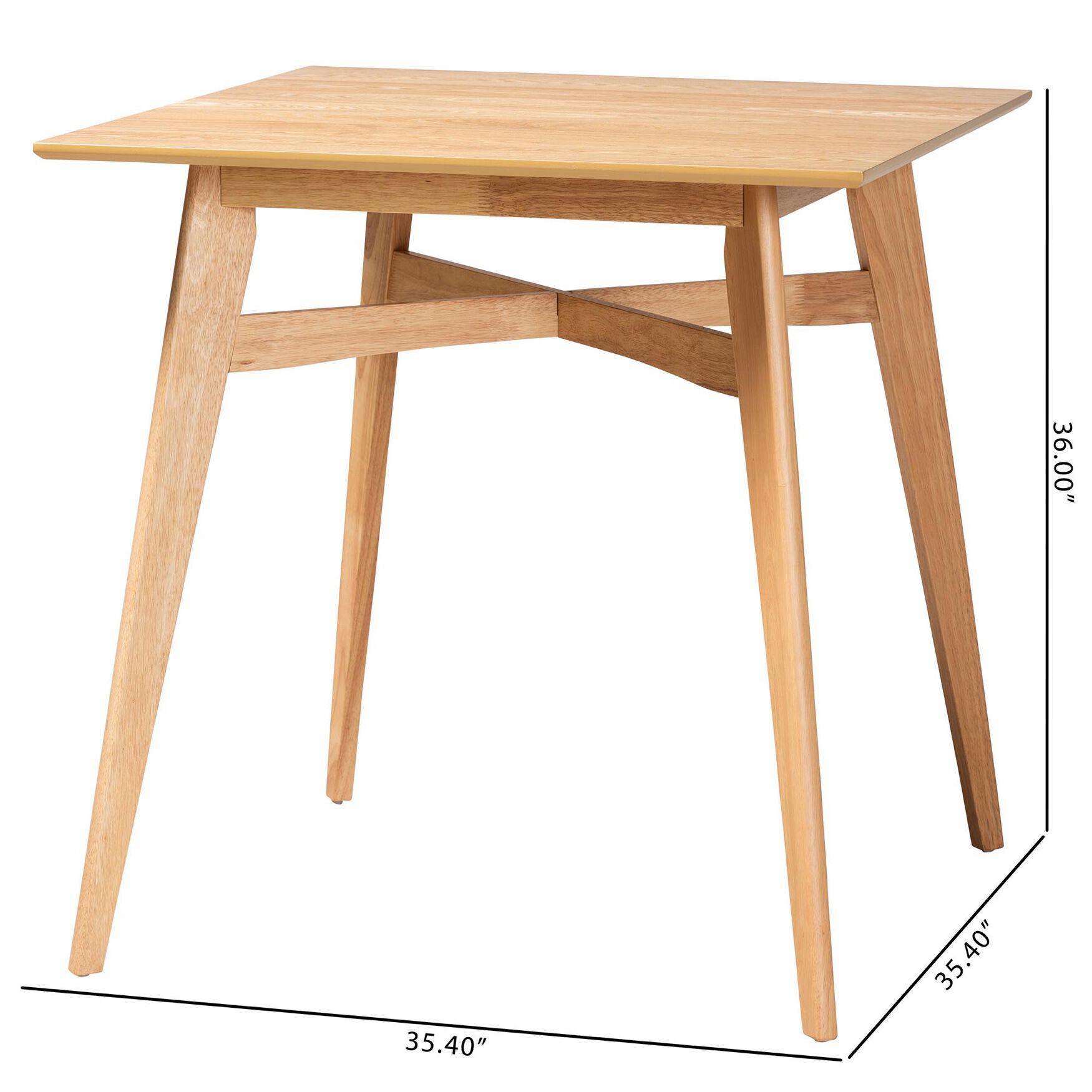 Leena Mid-Century Modern Black Finished Wood Counter Height Pub Table, , alternate image number 14
