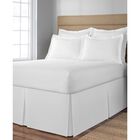 Space Maker Extra-Long 21" Drop Length White Bed Skirt, WHITE, hi-res image number 0