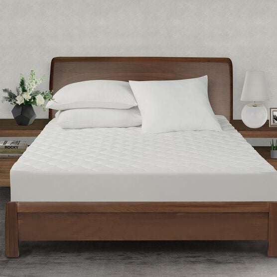 Dream Lab Aroma-Therapy Lavender Fitted Mattress Pad, Twin, WHITE, hi-res image number null