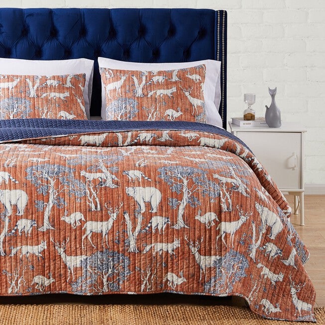 Menagerie Saffron Quilt Set, SAFFRON, hi-res image number null