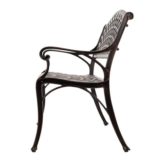 Antique Bronze Cast Aluminum Patio Bench, , alternate image number null