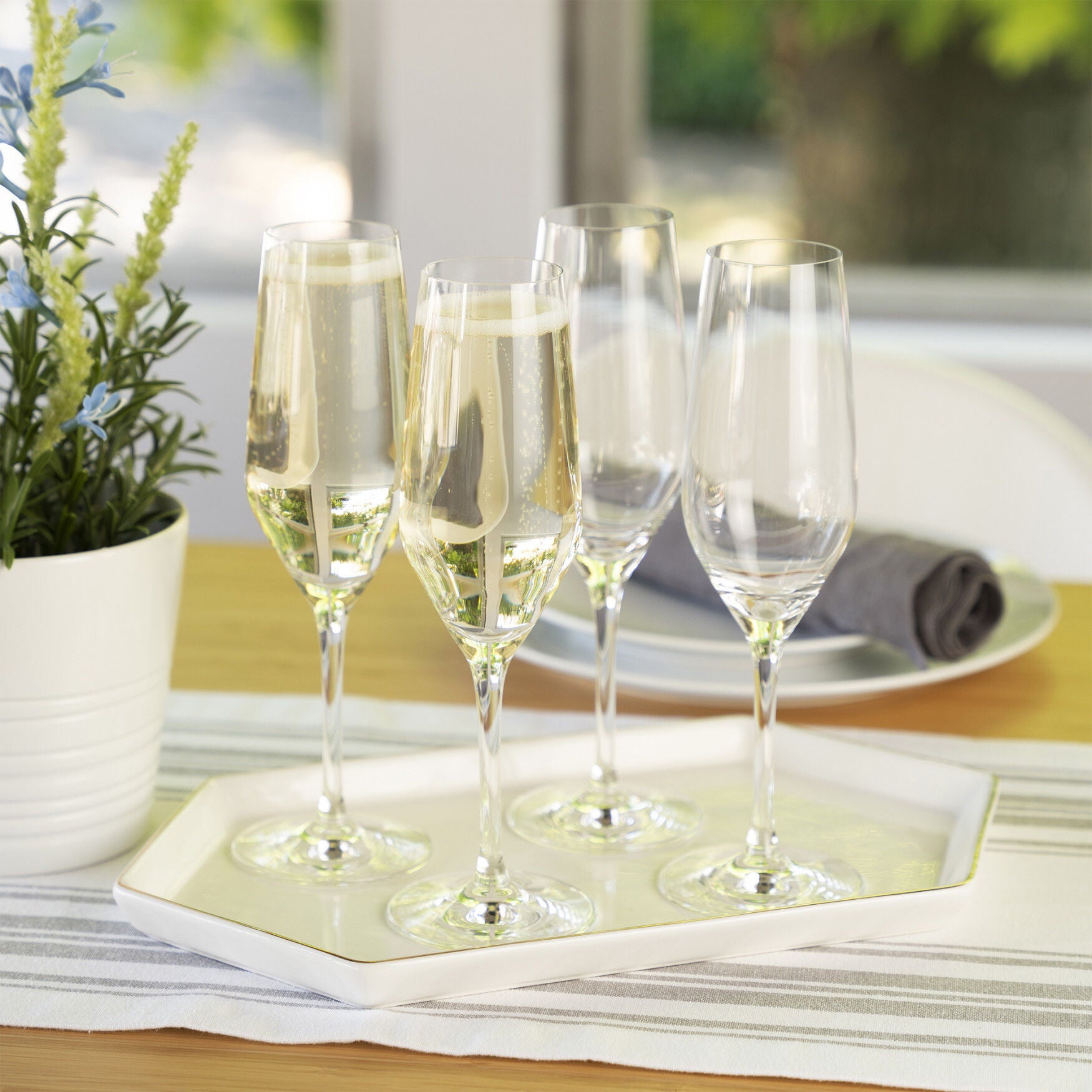 Style 8.5 Oz Champagne Flute (Set Of 4), , on-hover image number 1
