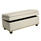 Oversized Ottoman with Studs, , alternate image number 1