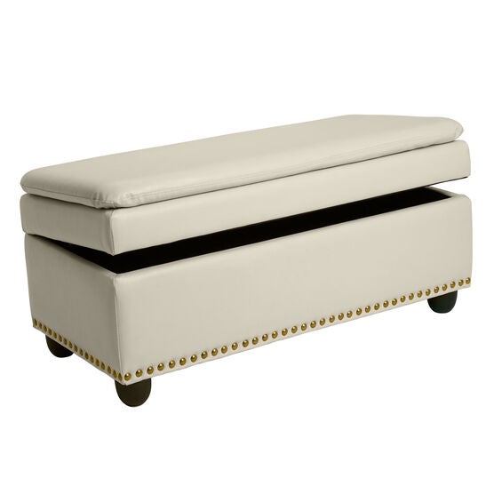 Oversized Ottoman with Studs, , alternate image number null