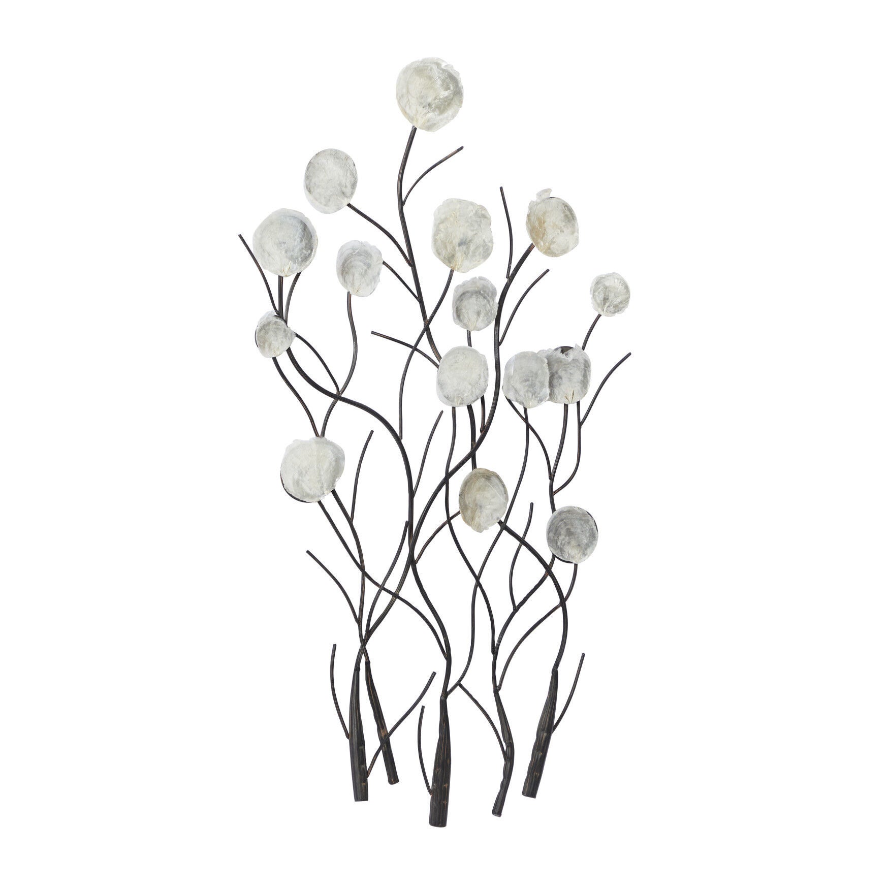 White Metal Coastal Abstract Wall Decor, , alternate image number 2