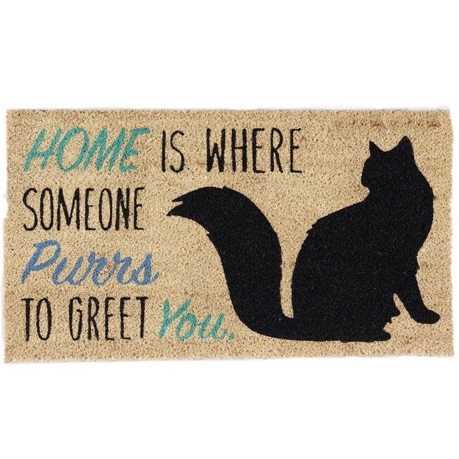 Home Cat Doormat, BLUE, hi-res image number 0