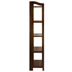 Stratford 5-Shelf Folding Bookcase-Warm Brown, , alternate image number null