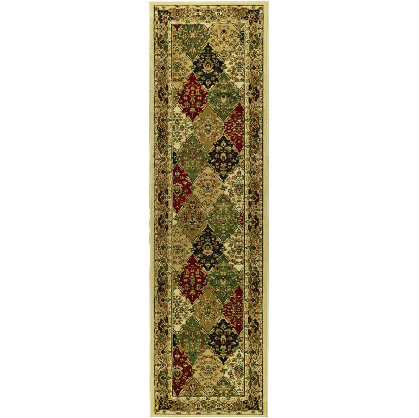 Lyndhurst Multi / Ivory 2'-3 inches X 14' Runner Rug, MULTI IVORY, hi-res image number 0