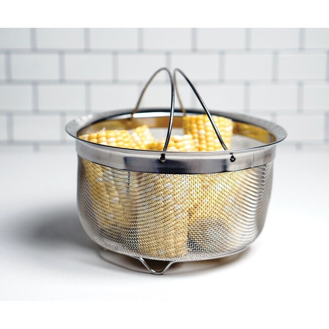 Mesh Basket - Folding Handles - 3qt, , alternate image number null