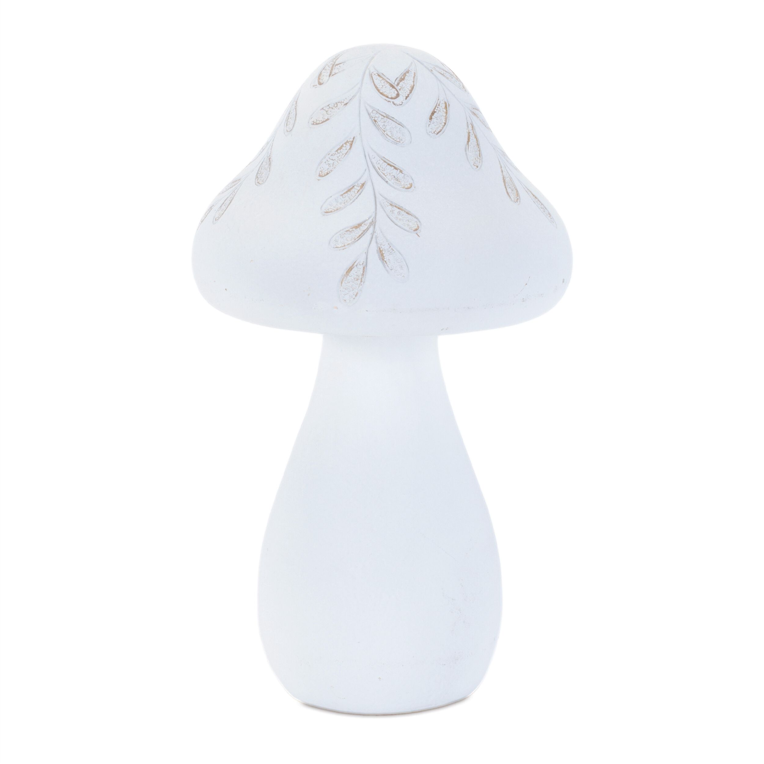 Etched Mushroom Decor Set of 2, WHITE, alternate image number 1
