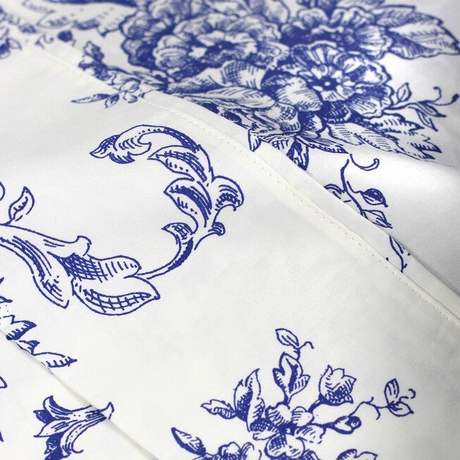 Toile Cotton Sheet Set, Navy, , alternate image number 4