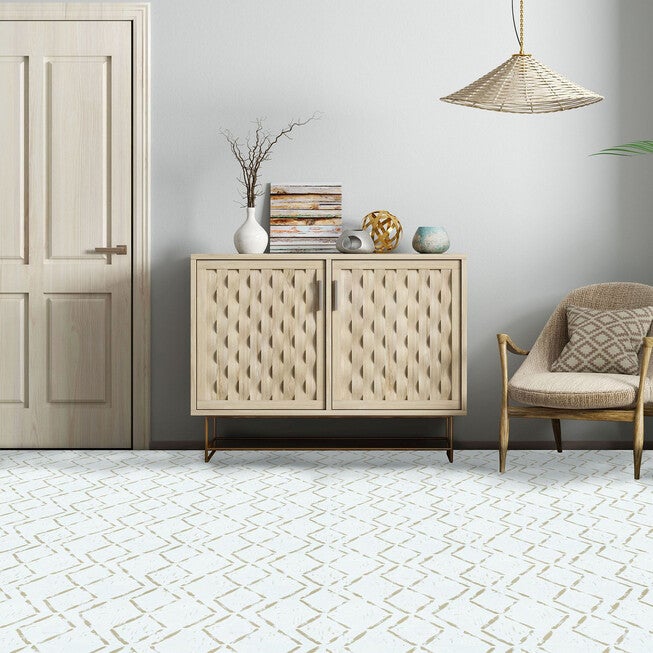 Retro 12x12 Self Adhesive Vinyl Floor Tile - Diamond - 20 Tiles/20 sq. ft., , on-hover image number 1
