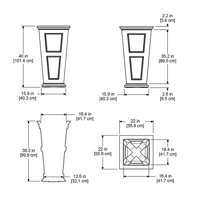 Fairfield 40 inches Tall Planter, , alternate image number null