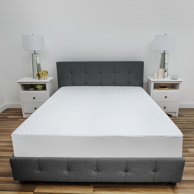 SensorPEDIC Cold Touch Waterproof Mattress Protector, WHITE, hi-res image number null