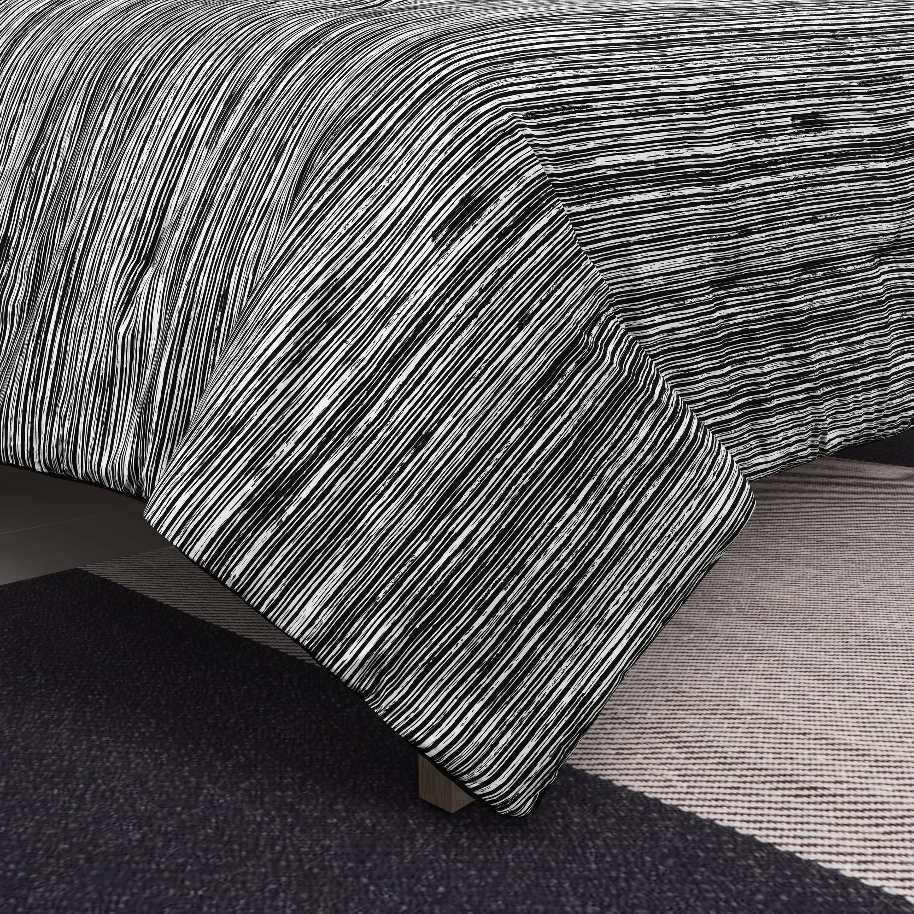 Dalton 3 Piece Comforter Set, BLACK, alternate image number 1