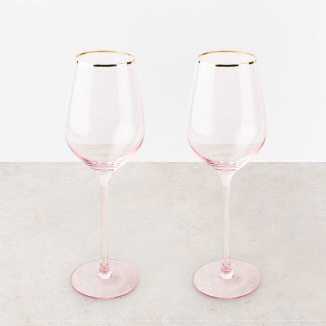 Rose Crystal White Wine Glass Set, , alternate image number 3