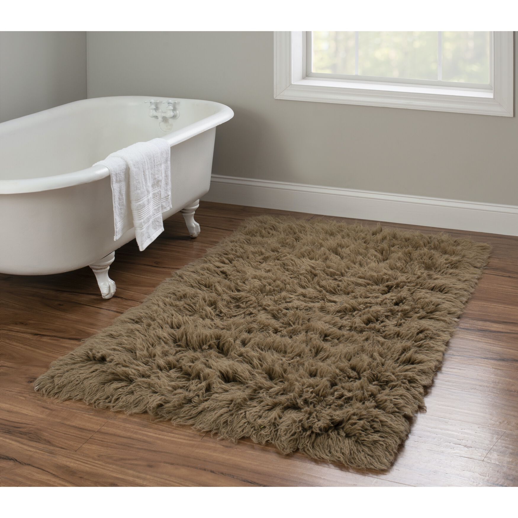 Flokati Mushroom Rug, , alternate image number 4
