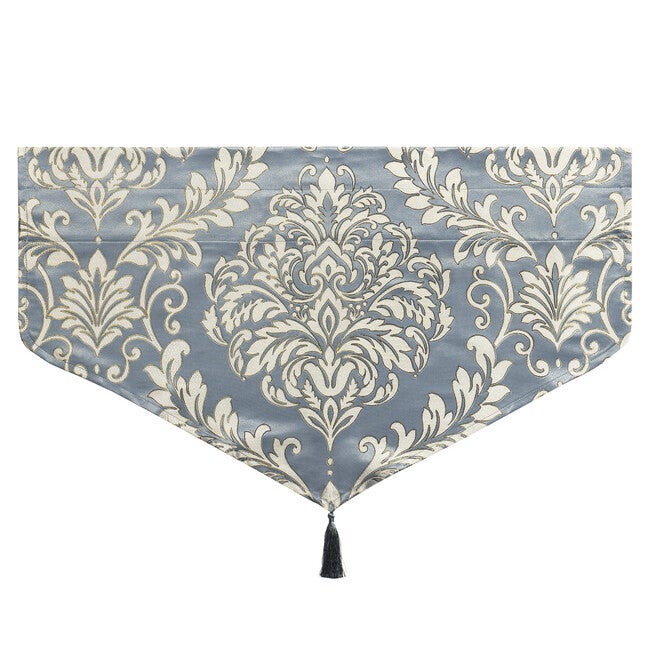 Lorenzo Window Ascot Valance, BLUE, alternate image number null
