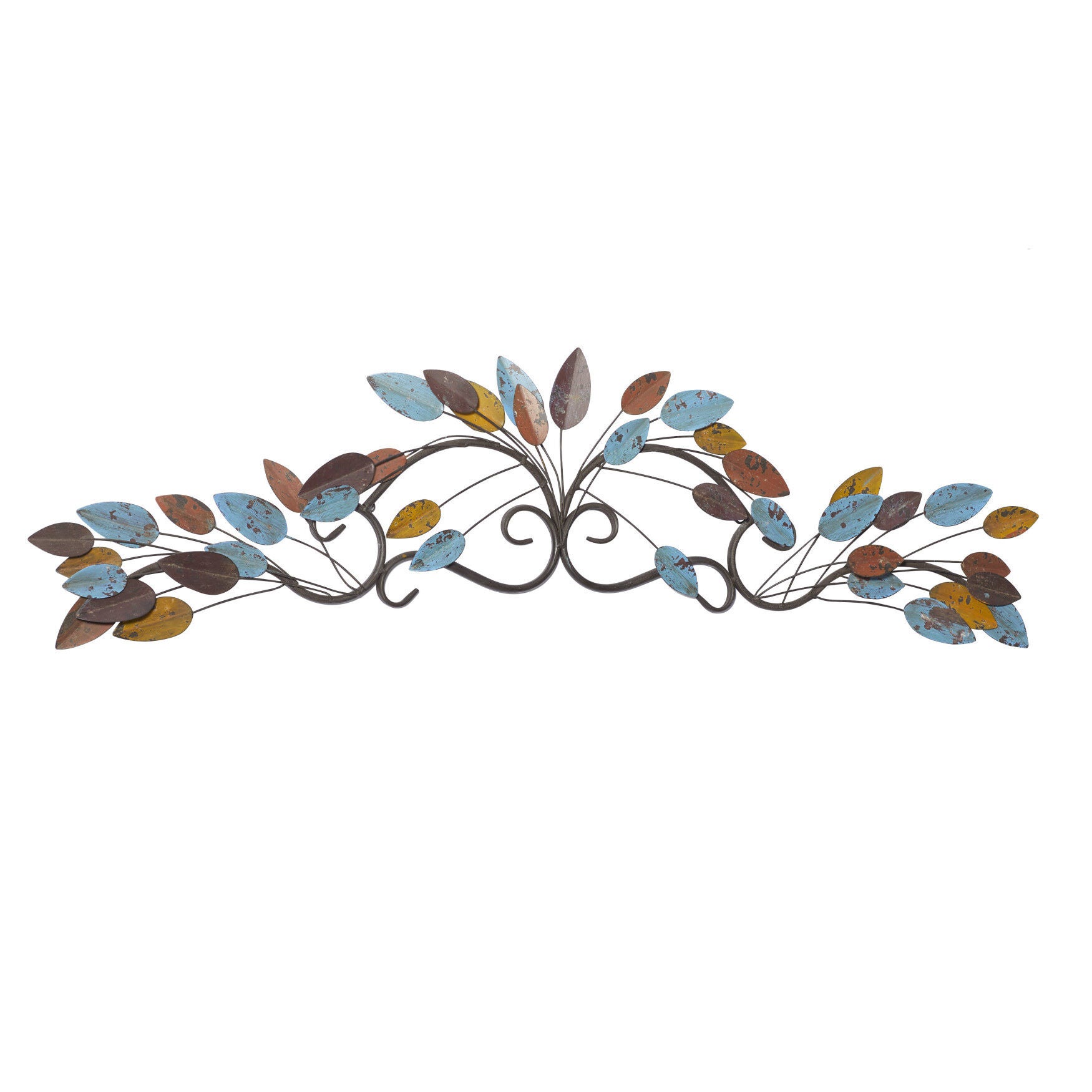 Multi Colored Metal Traditional Floral Wall Decor, , alternate image number 3