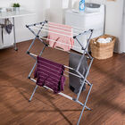 Collapsible Clothes Drying Rack, SILVER WHITE, hi-res image number null