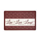 Anti Fatigue Mat Live Love Laugh, BURGUNDY, hi-res image number null