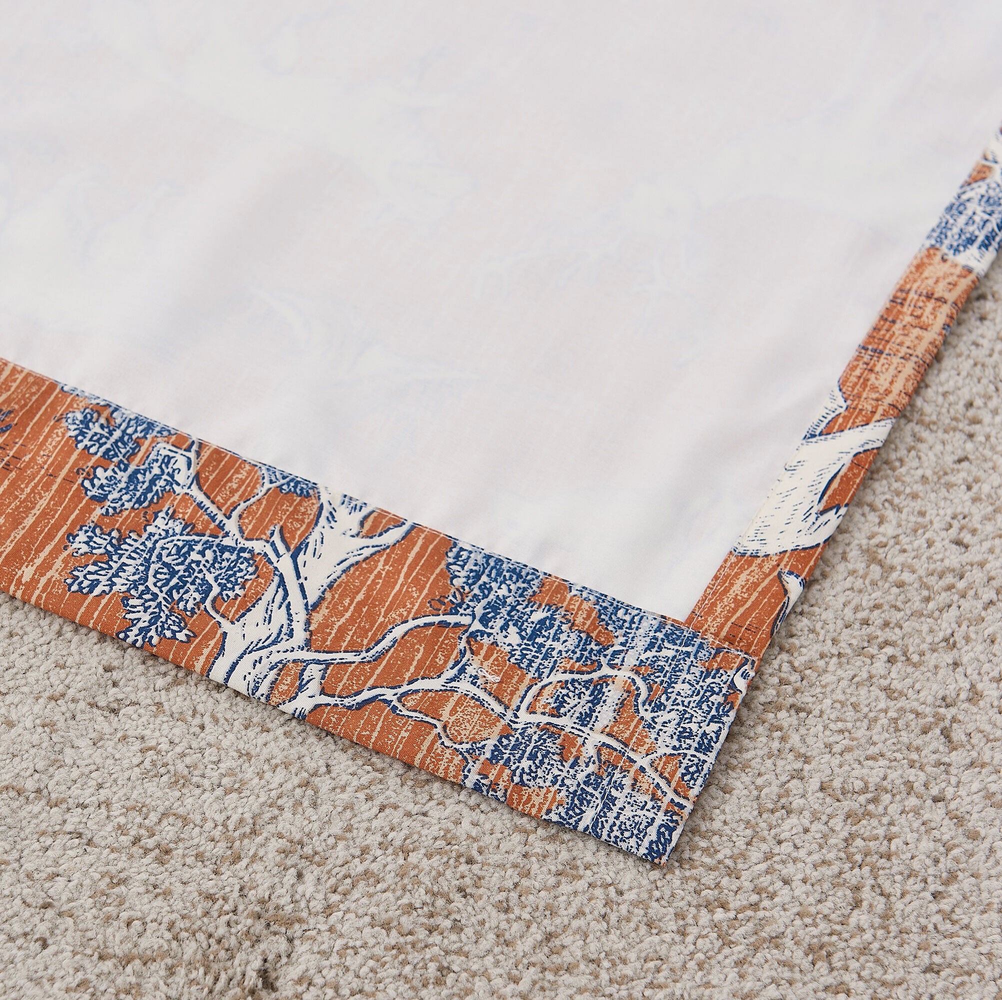 Menagerie Window Curtain Panels, Set of 2, 84 inches, SAFFRON, on-hover image number 1