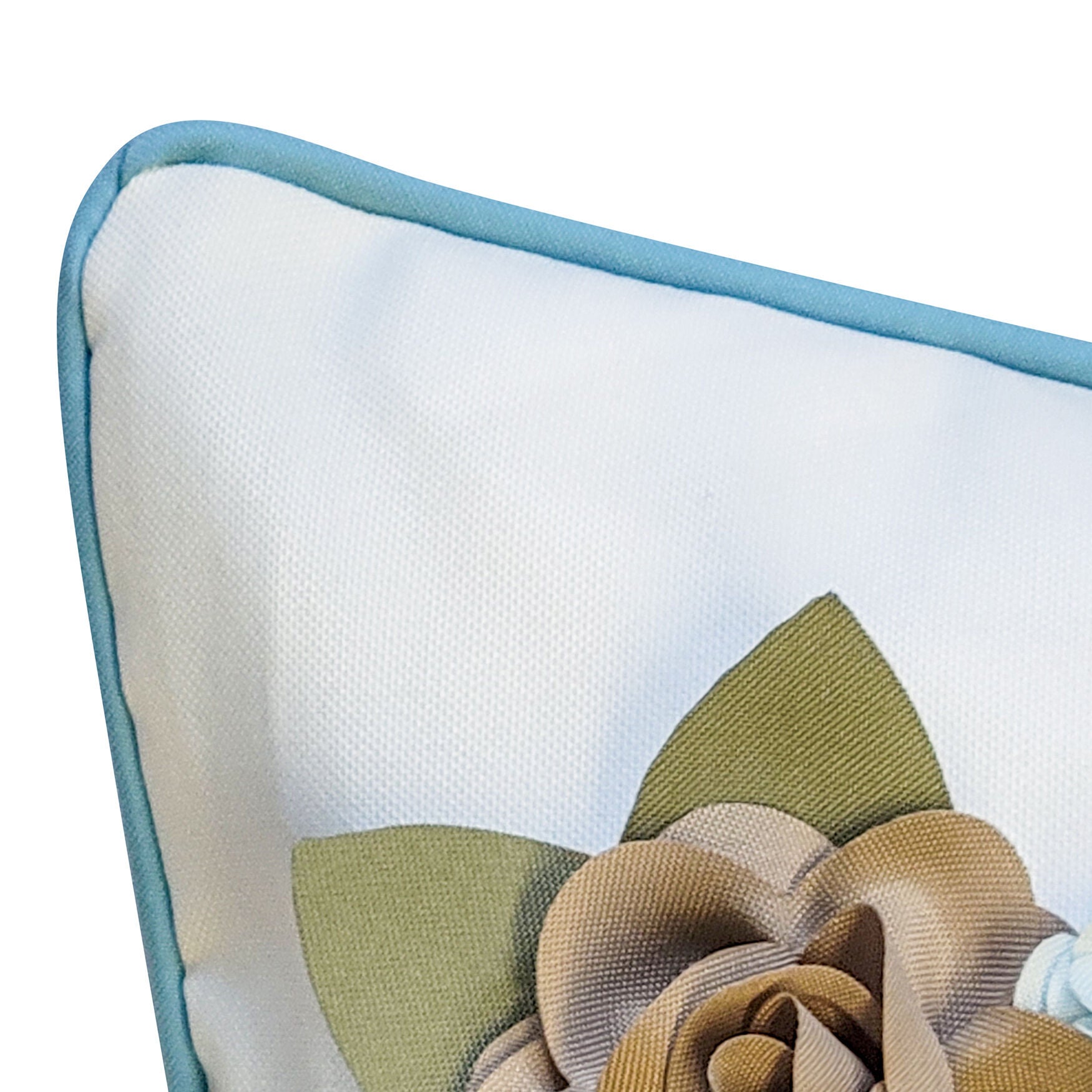 Indoor/Outdoor Embroidered Birds On Floral Branch Decorative Throw Pillow 18X18, Capri Multi, , alternate image number 2