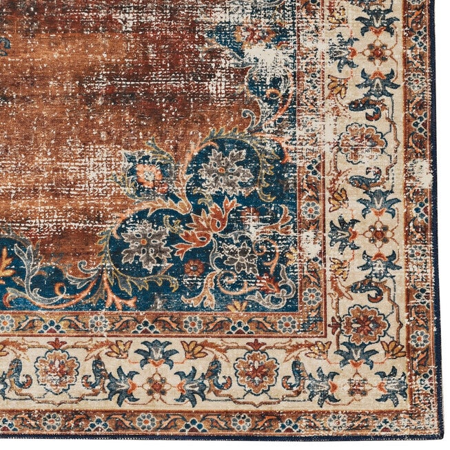 Washable Foster Russet/Ivory Rug, , alternate image number null