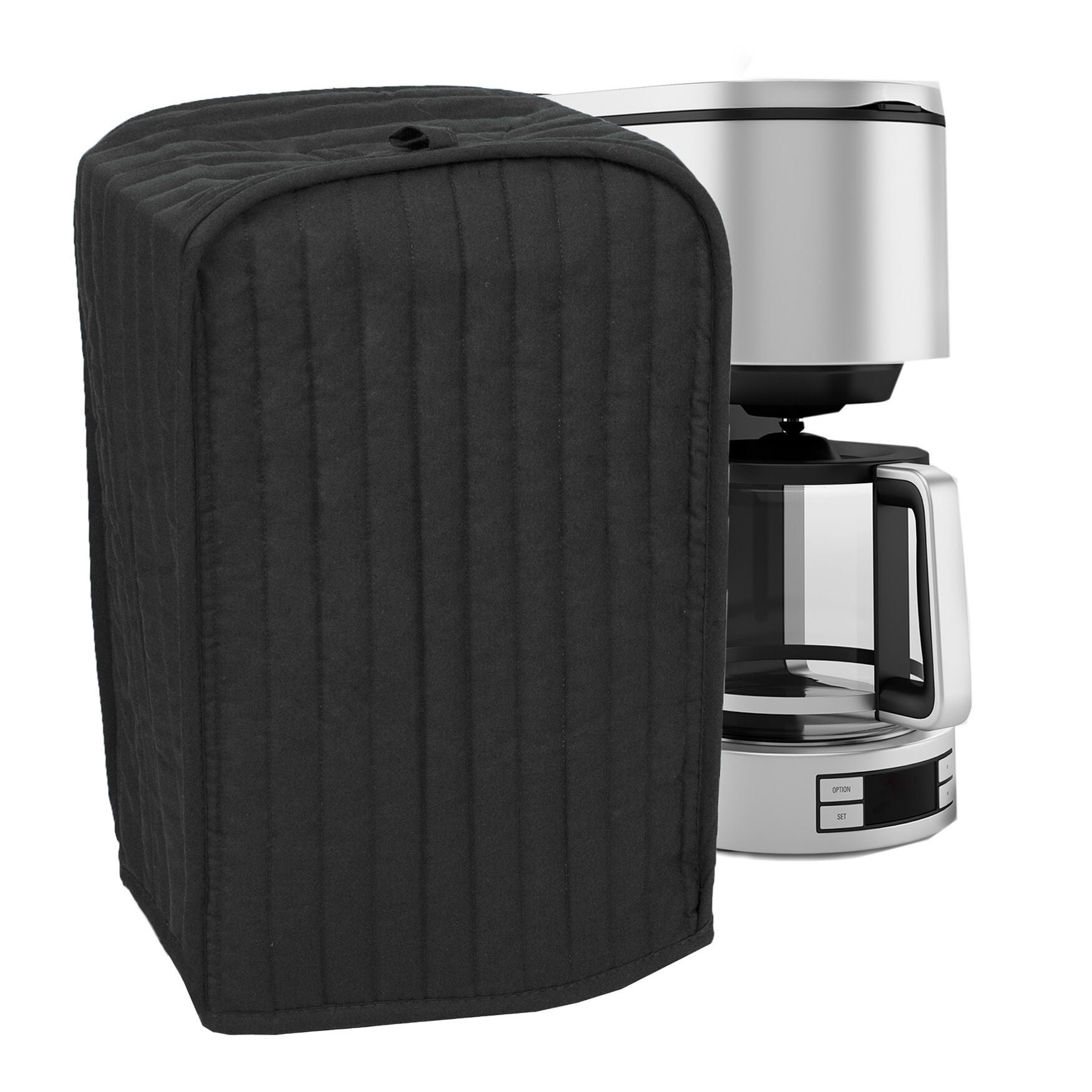 Coffee Maker, Mixer Cover, BLACK, hi-res image number 0