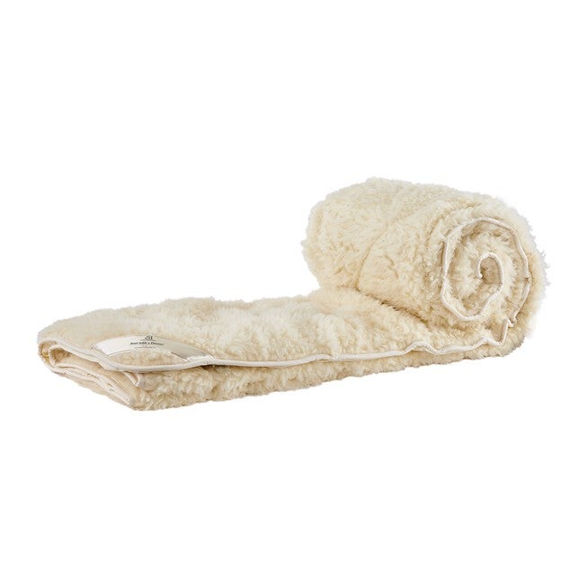 myDual™ Pad 100% Washable and Reversible Wool Mattress Pad, NATURAL, hi-res image number 0