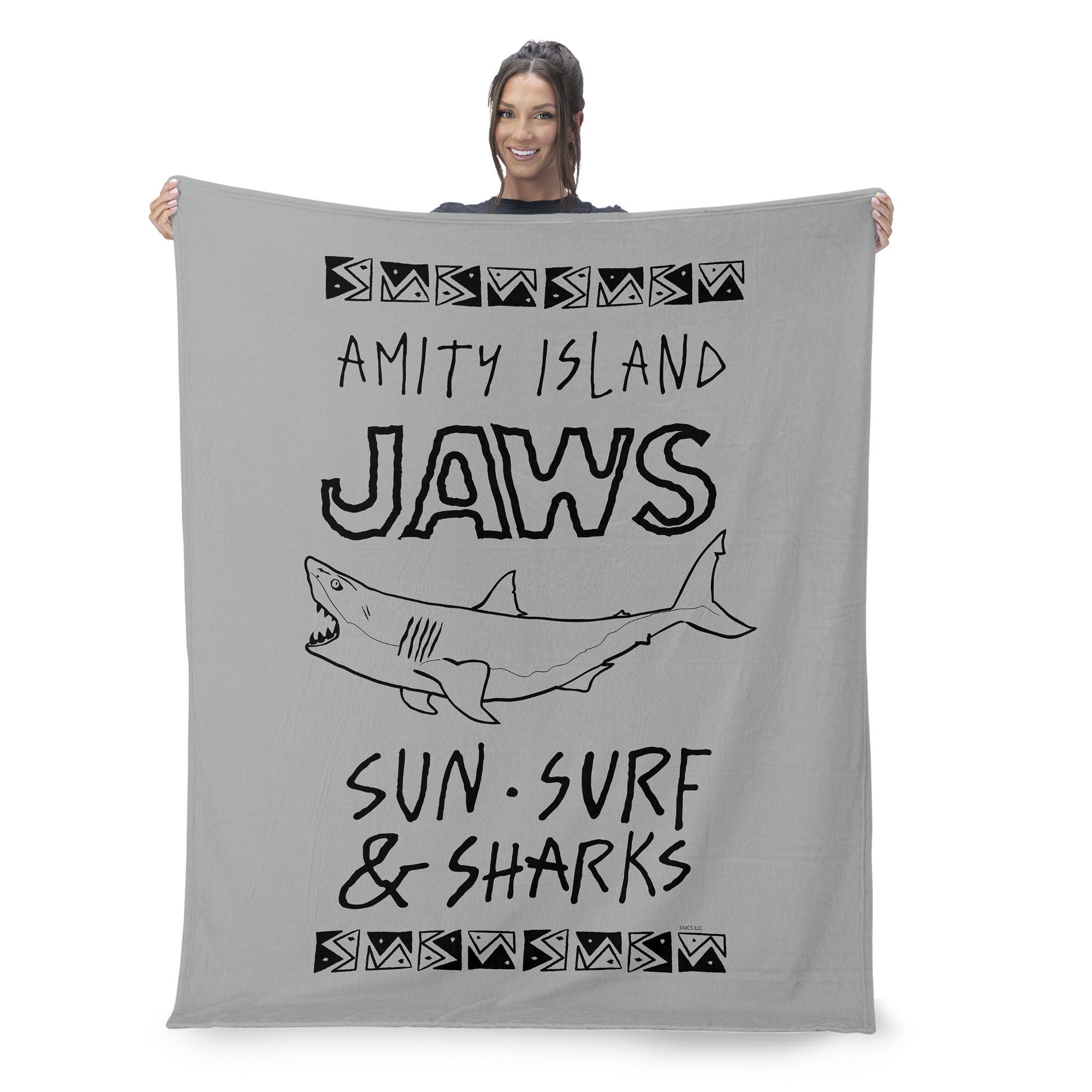 Jaws Amity Island Silk Touch Throw Blanket 50x60 inches, JAWS, on-hover image number 1