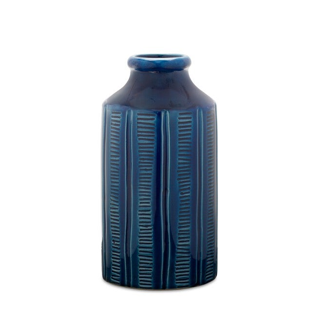 Vase 10 inchesH Terra Cotta, BLUE, hi-res image number null