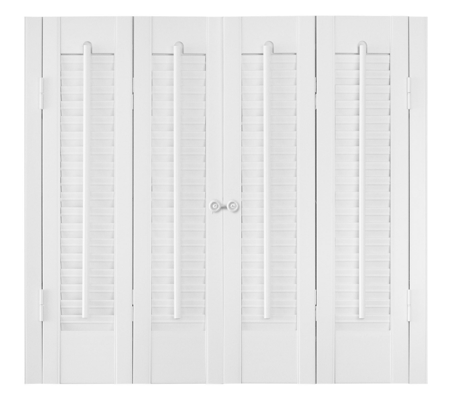 Classic Interior Faux Wood Shutters White, WHITE, alternate image number 1