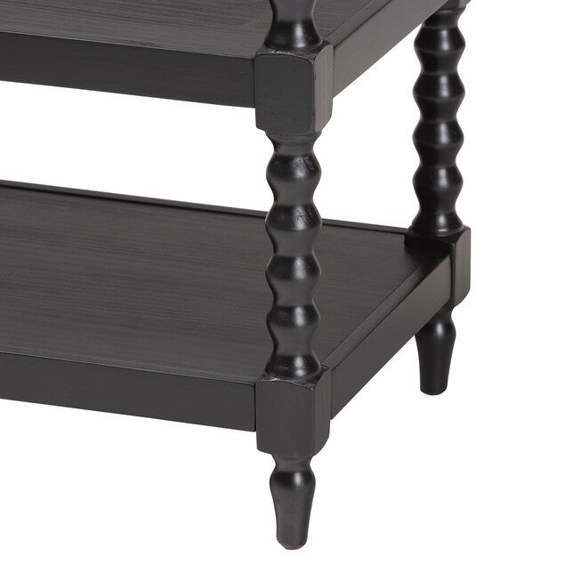 Imogene Retro-Modern Black Wood End Table, , alternate image number 5