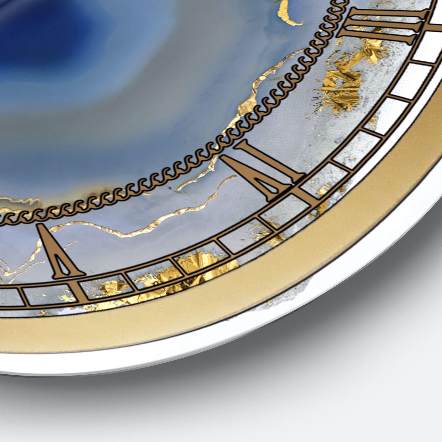 Golden Water Agate Oversized Fashion Wall Clock, , alternate image number 3