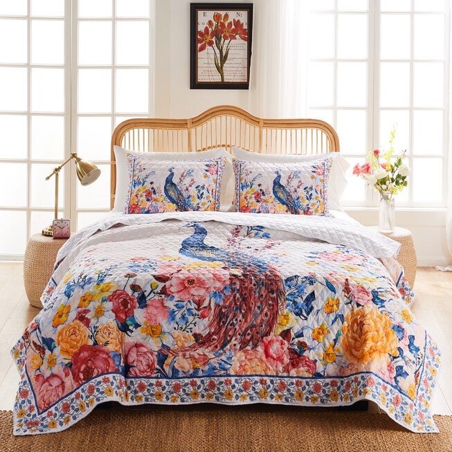 Greenland Home Fashions Huntington Finely Stitched Quilt Set, GOLD, alternate image number null