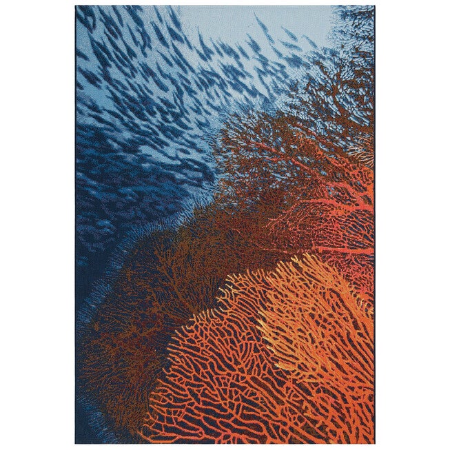 Liora Manne Marina Coral Indoor/Outdoor Rug, OCEAN, hi-res image number null