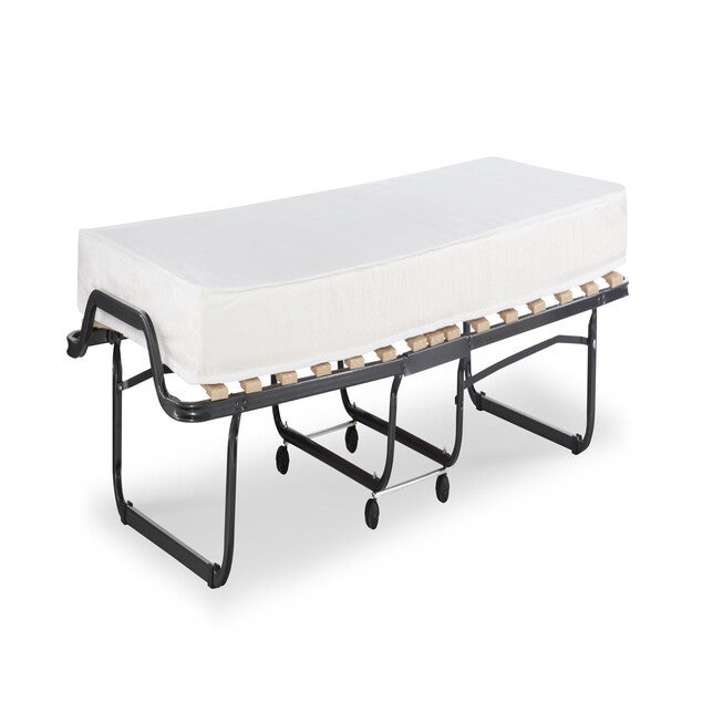 Logan Folding Bed with Memory Foam Mattress, BEIGE, hi-res image number null
