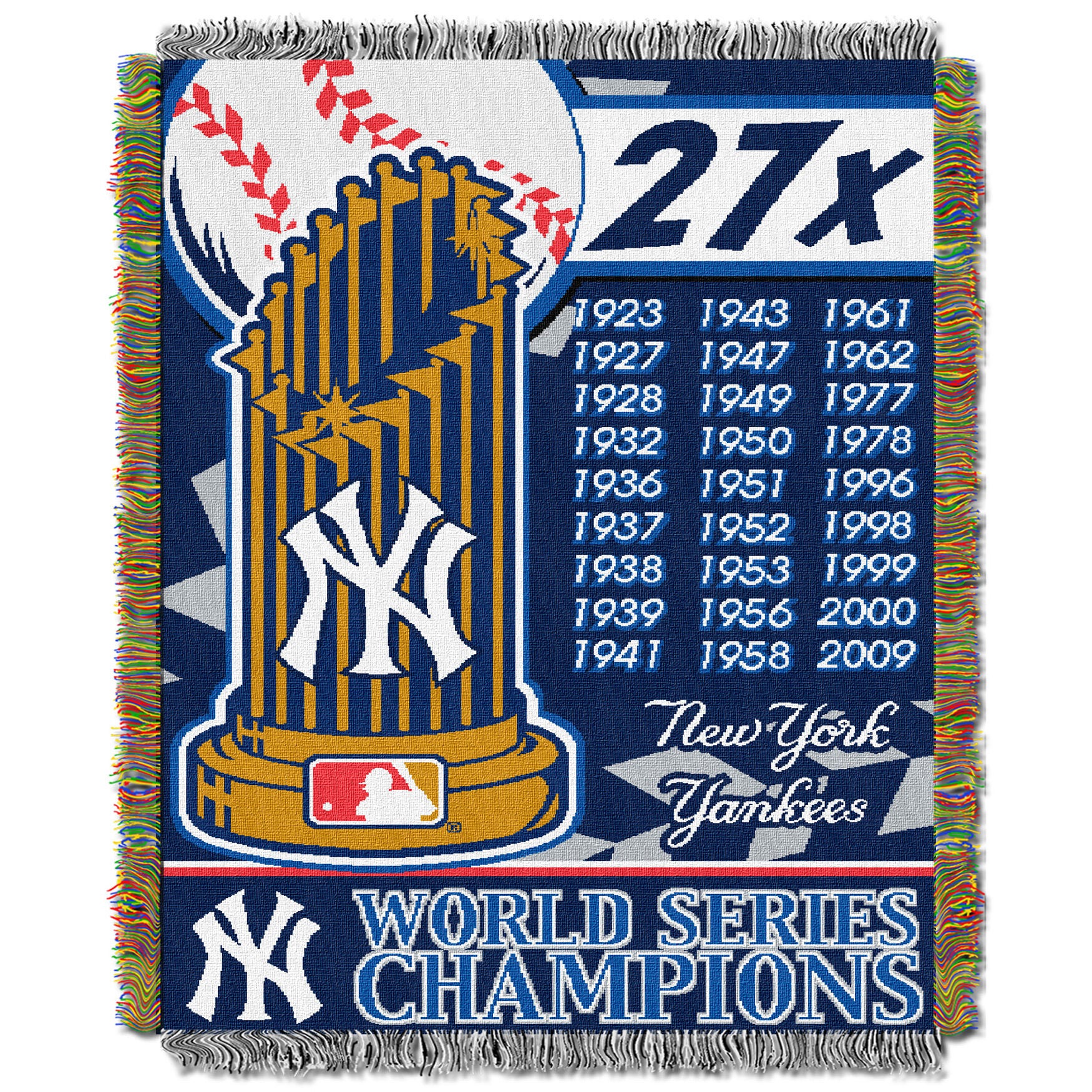 Yankees Commemorative Series Throw, MULTI, hi-res image number 0