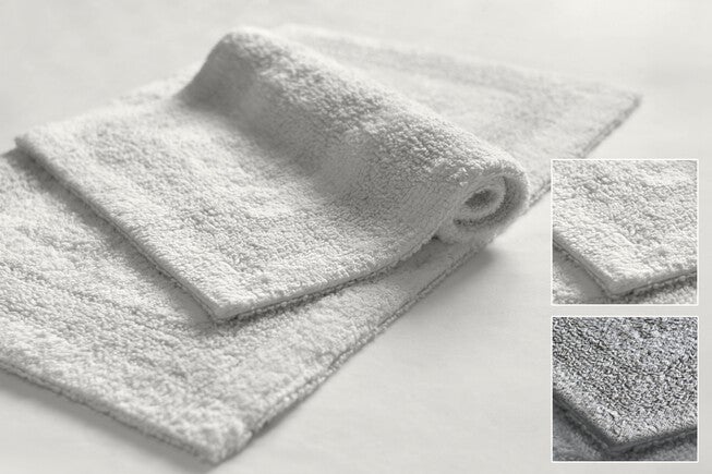 Arm & Hammer Reversible Double Border 2-PC Bath Rug, WHITE, hi-res image number null