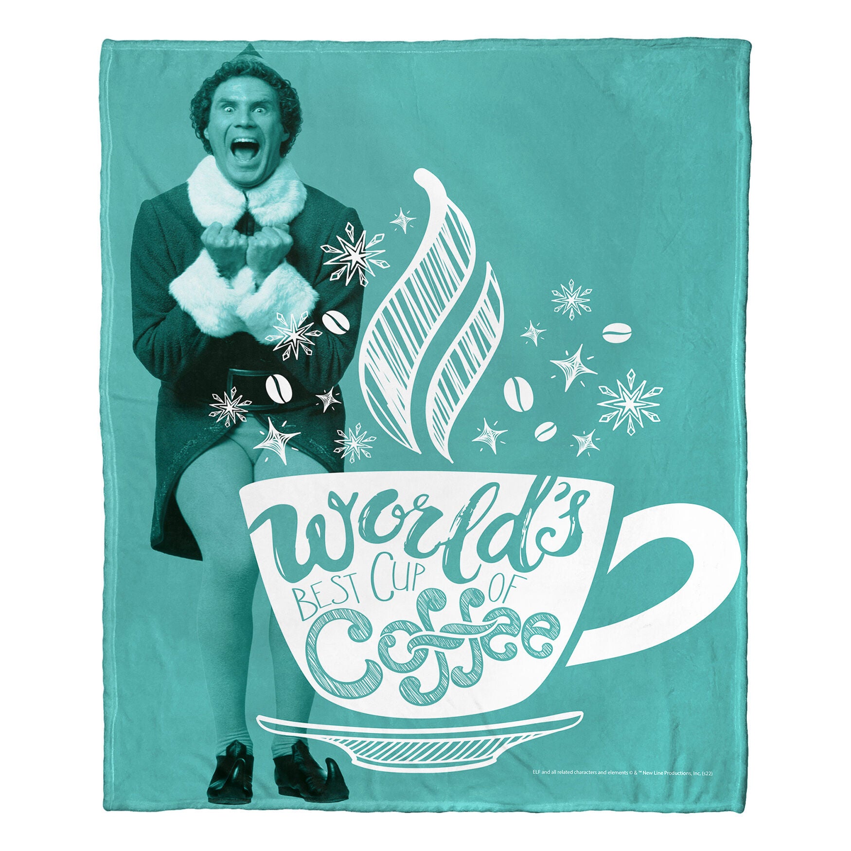 Wb Elf Best Coffee Silk Touch Throw Blanket, , on-hover image number 1
