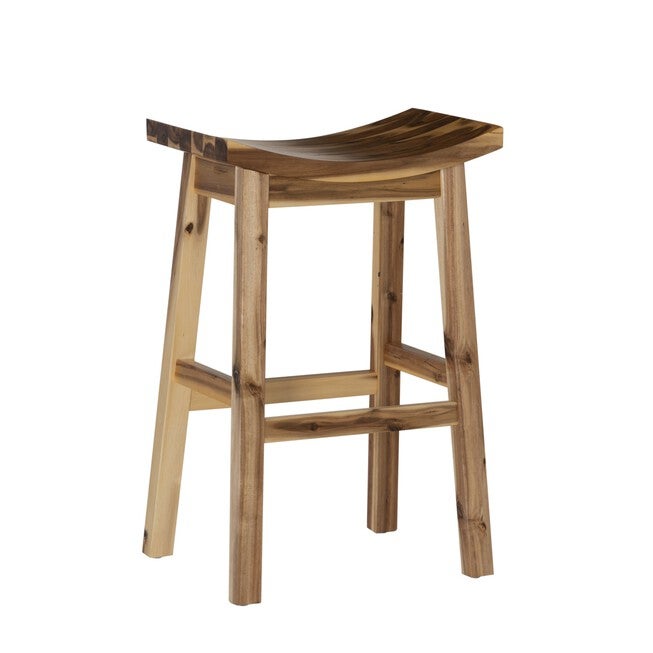 Archer Natural Saddle Barstool Backless Stools, , alternate image number 3